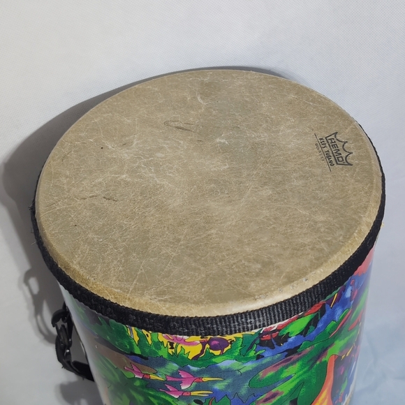 Colorful Remo Drum with Jungle Design 10 Inch X 20 Inch - Picture 5 of 8